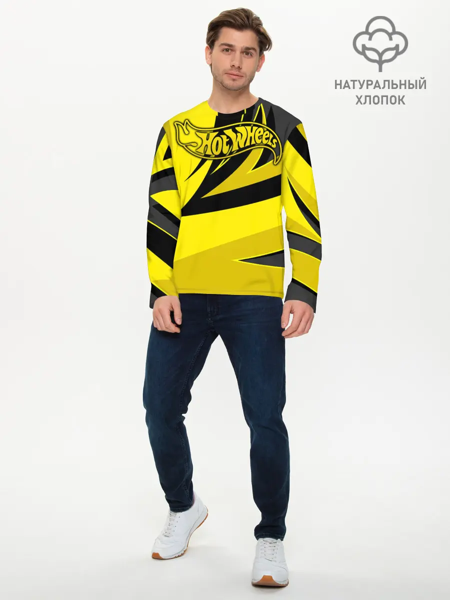 Мужской лонгслив базовый / Hot Wheels (P007_P004ooo2105465, P004ooo2105465)