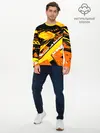 Мужской лонгслив базовый / orange cheeky rust (P007_P004ooo2106207, P004ooo2106207)