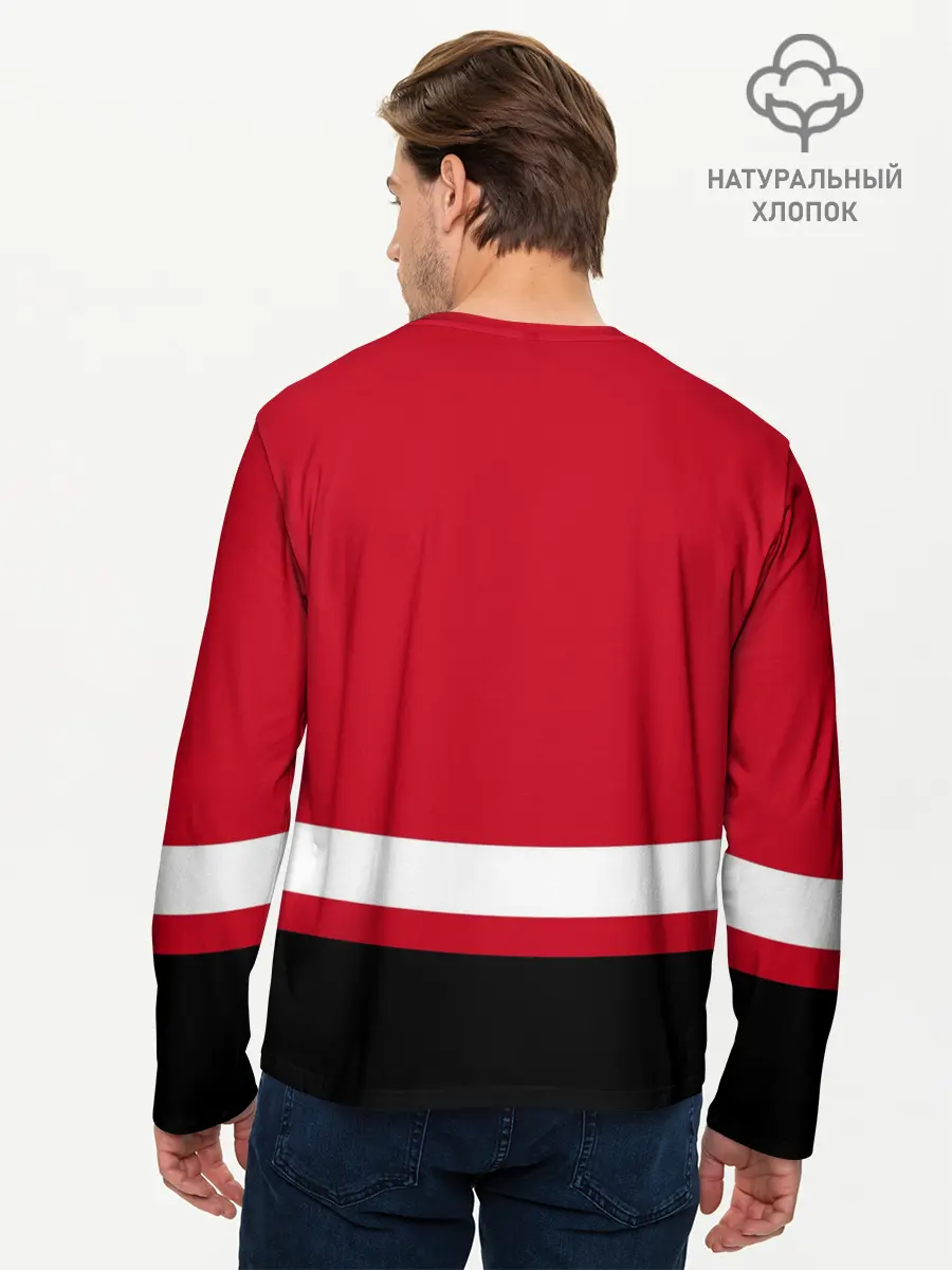 Мужской лонгслив базовый / Chicago Blackhawks (P007_P004ooo2108783, P004ooo2108783)