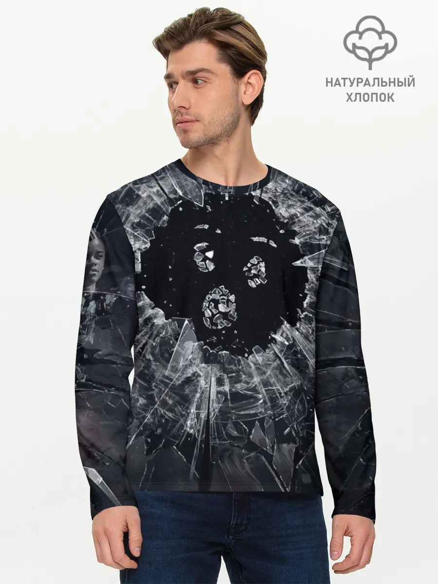Мужской лонгслив базовый / ЧЕРНОЕ ЗЕРКАЛО (P007_P004ooo2108669, P004ooo2108669)