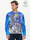 Мужской лонгслив базовый / Sonic (P007_P004ooo2115709, P004ooo2115709)