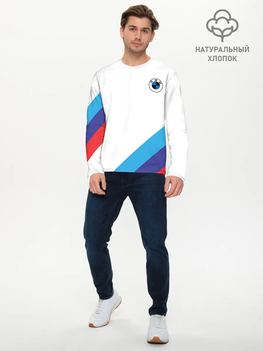 Мужской лонгслив базовый / BMW NEW LOGO (P007_P004ooo2116685, P004ooo2116685)