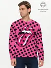 Мужской лонгслив базовый / rolling stones pink logo (P007_P004ooo2119221, P004ooo2119221)