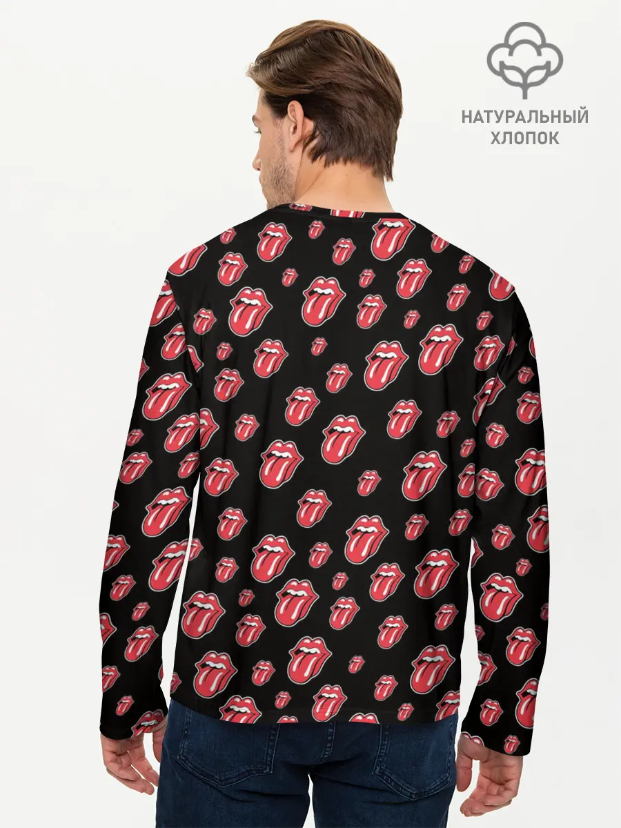 Мужской лонгслив базовый / rolling stones (P007_P004ooo2119225, P004ooo2119225)