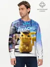Мужской лонгслив базовый / Детектив Пикачу (P007_P004ooo2119233, P004ooo2119233)