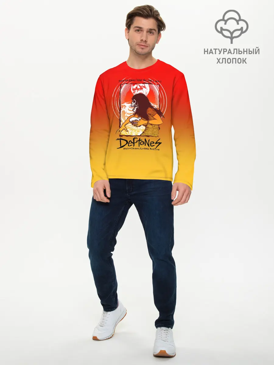 Мужской лонгслив базовый / Deftones Poster (P007_P004ooo2120073, P004ooo2120073)