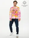 Мужской лонгслив базовый / Rolling Stones tie-dye (P007_P004ooo2119329, P004ooo2119329)