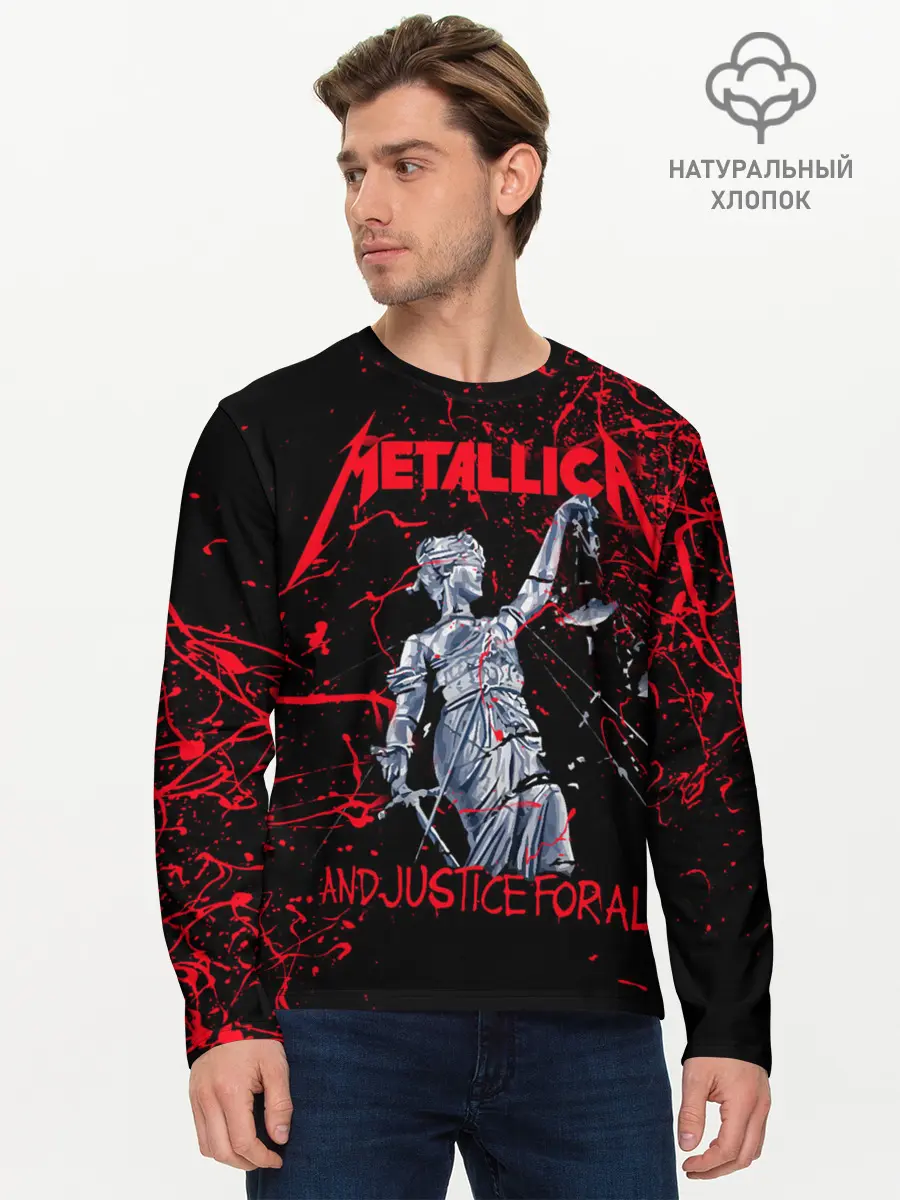 Мужской лонгслив базовый / METALLICA | МЕТАЛЛИКА | МЕТАЛИКА (P007_P004ooo2120915, P004ooo2120915)