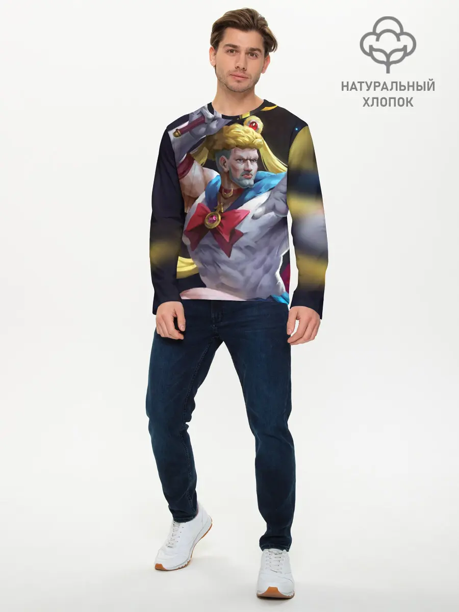 Мужской лонгслив базовый / Сейлор Панч (P007_P004ooo2123249, P004ooo2123249)