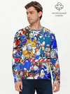 Мужской лонгслив базовый / SONIC PATTERN | СОНИК (P007_P004ooo2123439, P004ooo2123439)