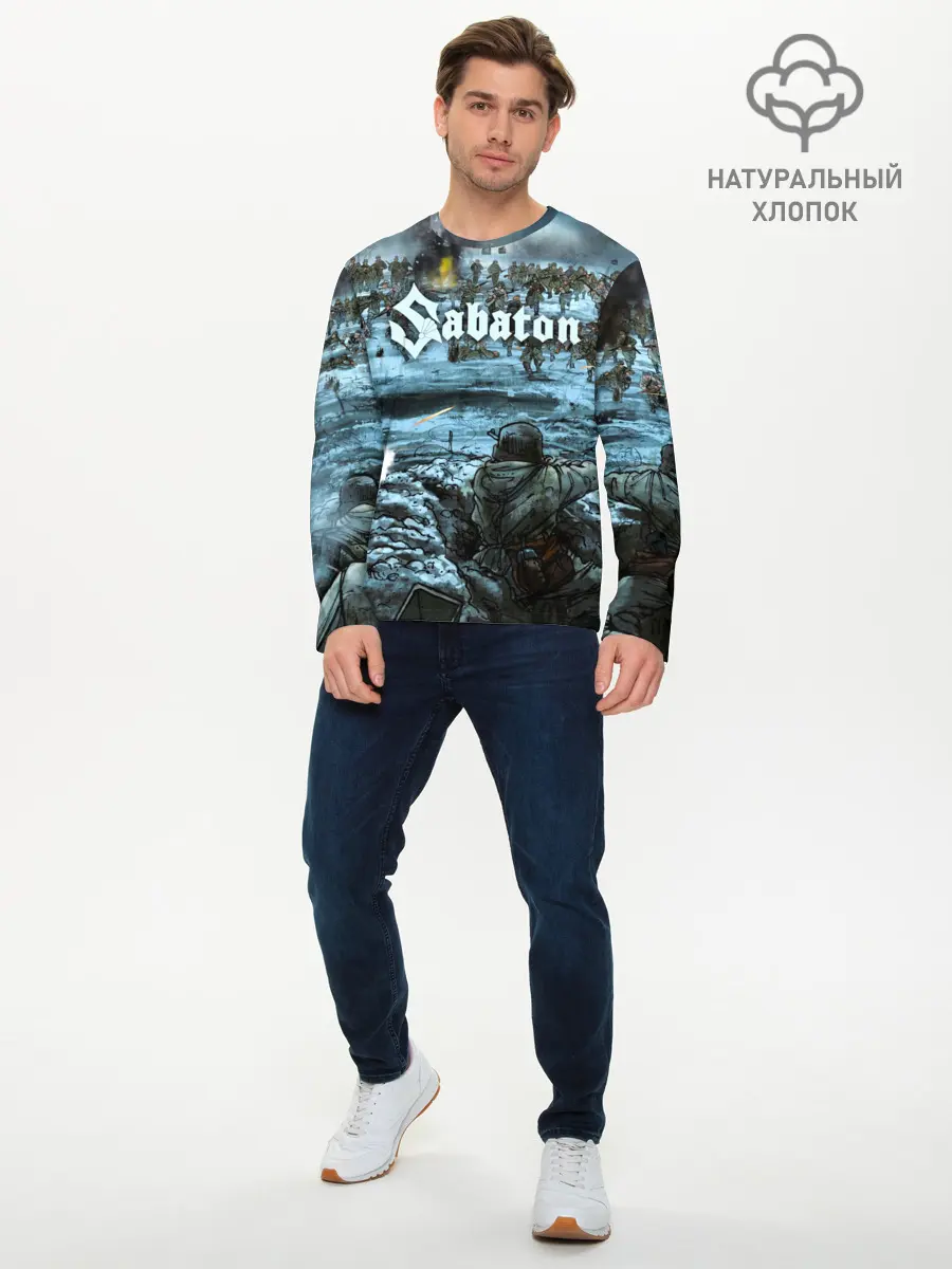 Мужской лонгслив базовый / Sabaton (P007_P004ooo2123485, P004ooo2123485)