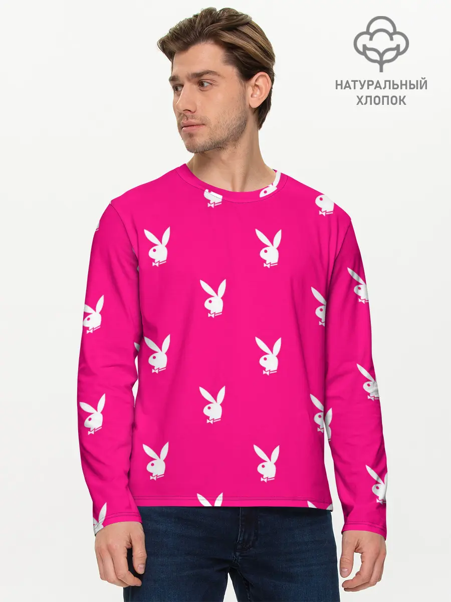 Мужской лонгслив базовый / PLAYBOY | ПЛЕЙБОЙ (P007_P004ooo2123015, P004ooo2123015)
