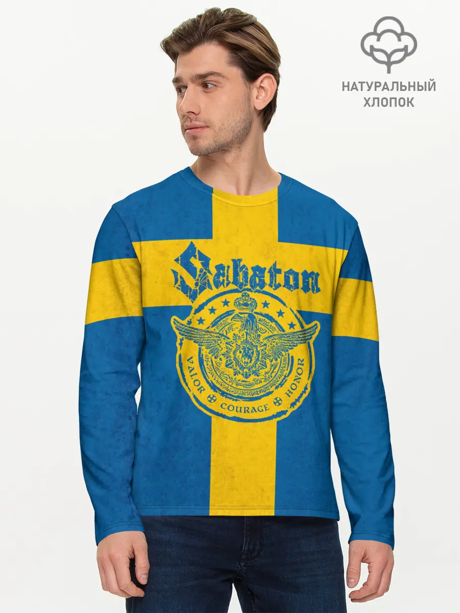 Мужской лонгслив базовый / Sabaton (P007_P004ooo2124743, P004ooo2124743)