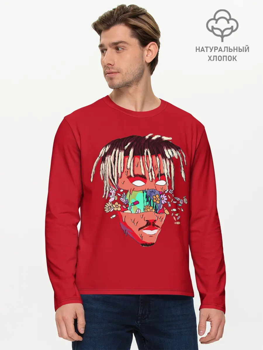 Мужской лонгслив базовый / Juice WRLD. (P007_P004ooo2132359, P004ooo2132359)