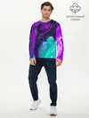 Мужской лонгслив базовый / NEON WAVES (P007_P004ooo2138537, P004ooo2138537)
