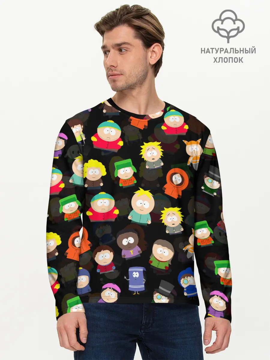 Мужской лонгслив базовый / ЮЖНЫЙ ПАРК | SOUTH PARK (P007_P004ooo2141359, P004ooo2141359)