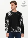 Мужской лонгслив базовый / БЕЛЫЕ ЧЕРЕПА | WHITE SKULLS (P007_P004ooo2145075, P004ooo2145075)