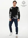 Мужской лонгслив базовый / БЕЛЫЕ ЧЕРЕПА | WHITE SKULLS (P007_P004ooo2145075, P004ooo2145075)