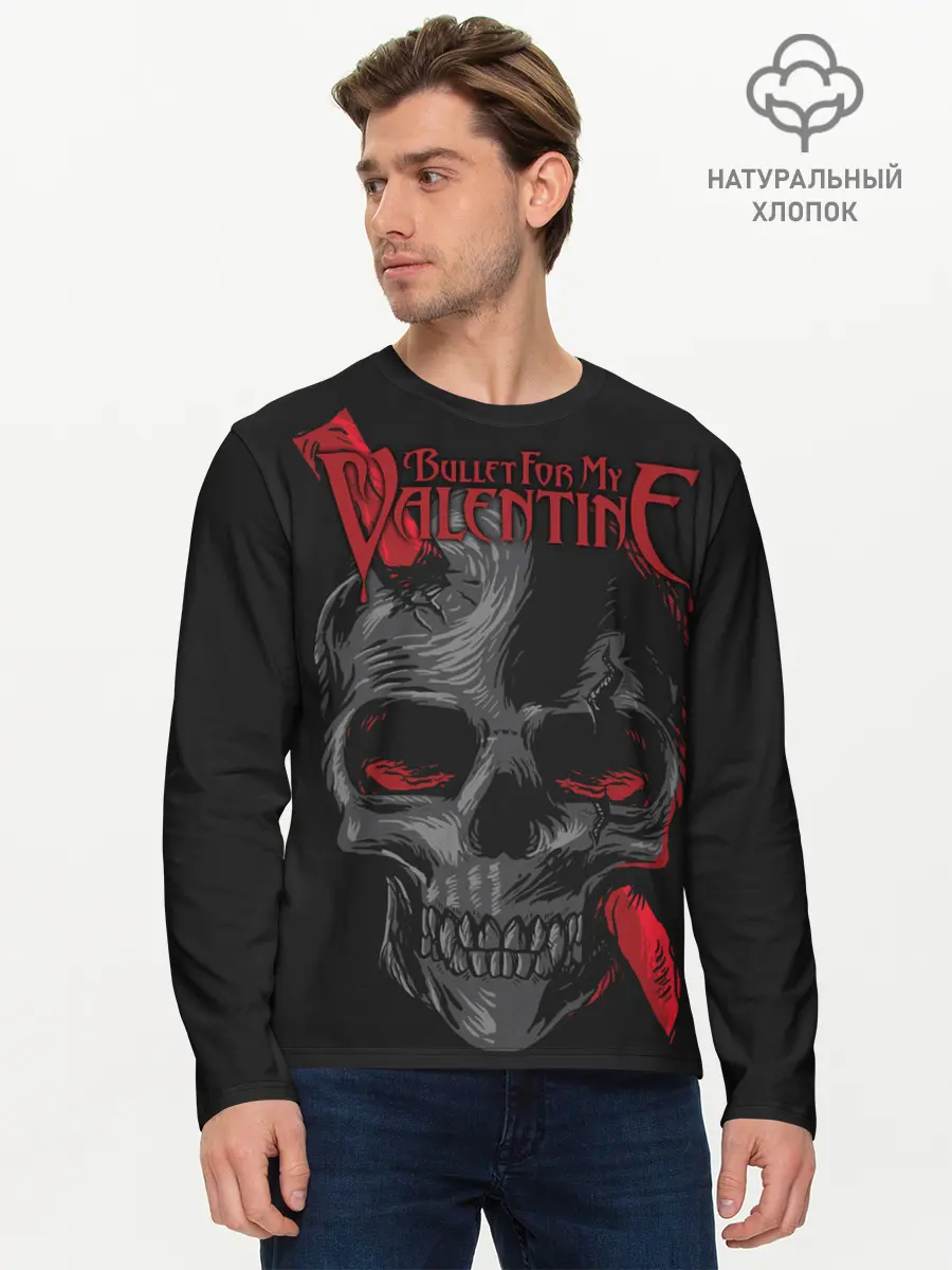 Мужской лонгслив базовый / Bullet For My Valentine (P007_P004ooo2146325, P004ooo2146325)