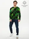 Мужской лонгслив базовый / Space Invaders (P007_P004ooo2145407, P004ooo2145407)