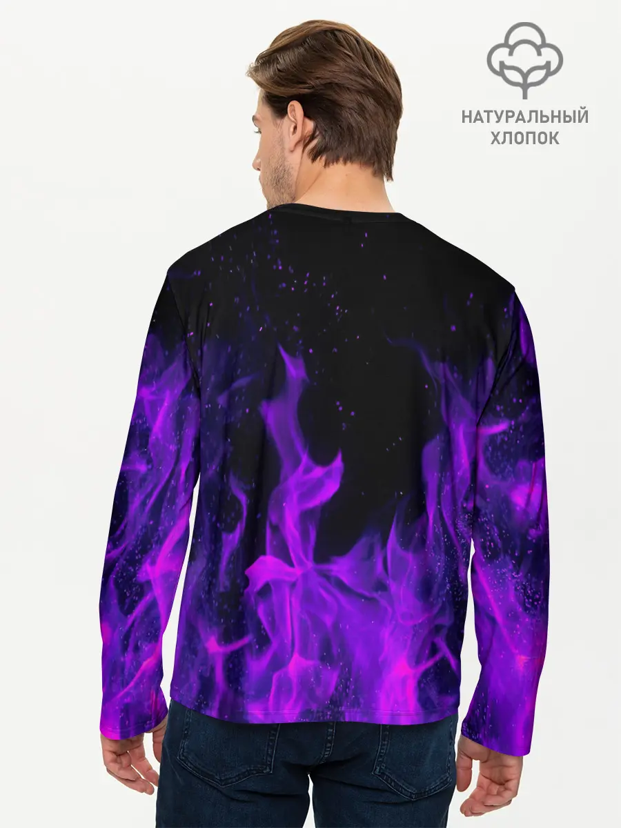 Мужской лонгслив базовый / ФИОЛЕТОВЫЙ ОГОНЬ | PURPLE FIRE (P007_P004ooo2146113, P004ooo2146113)