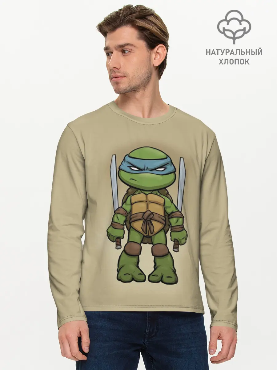 Мужской лонгслив базовый / ЧЕРЕПАШКИ - НИНДЗЯ (P007_P004ooo2148975, P004ooo2148975)