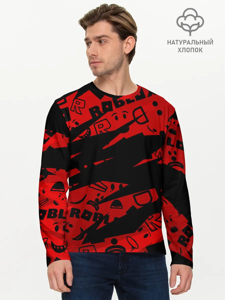 Мужской лонгслив базовый / Roblox (P007_P004ooo2151589, P004ooo2151589)