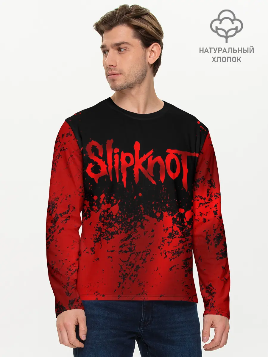 Мужской лонгслив базовый / Slipknot (P007_P004ooo2150823, P004ooo2150823)