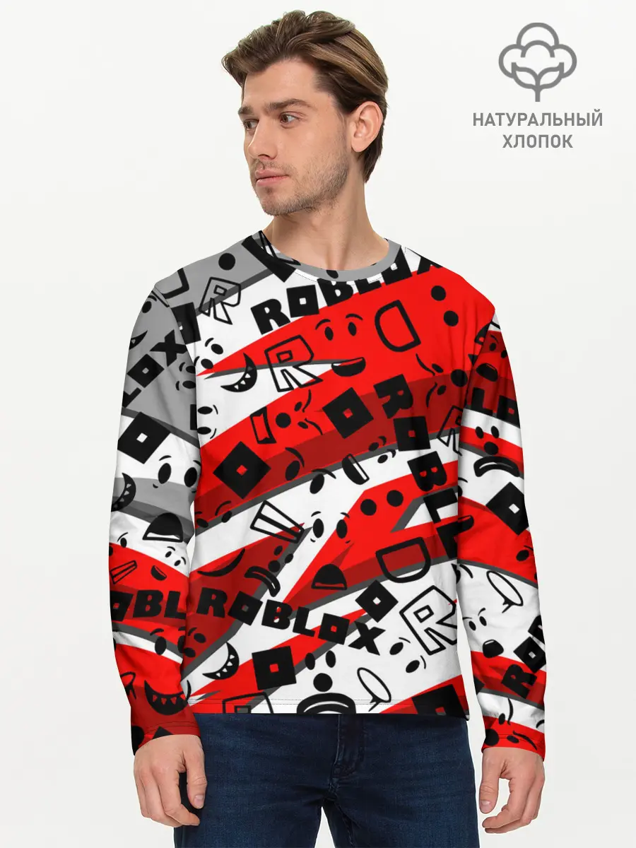 Мужской лонгслив базовый / Roblox (P007_P004ooo2151573, P004ooo2151573)