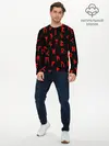 Мужской лонгслив базовый / КРАСНЫЕ РУНЫ (P007_P004ooo2155881, P004ooo2155881)