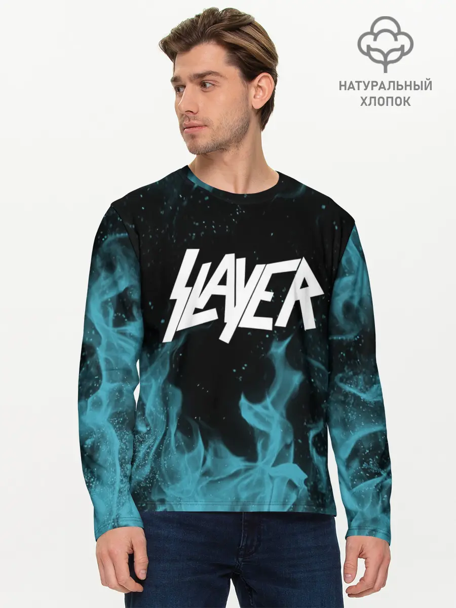 Мужской лонгслив базовый / Slayer (P007_P004ooo2157297, P004ooo2157297)