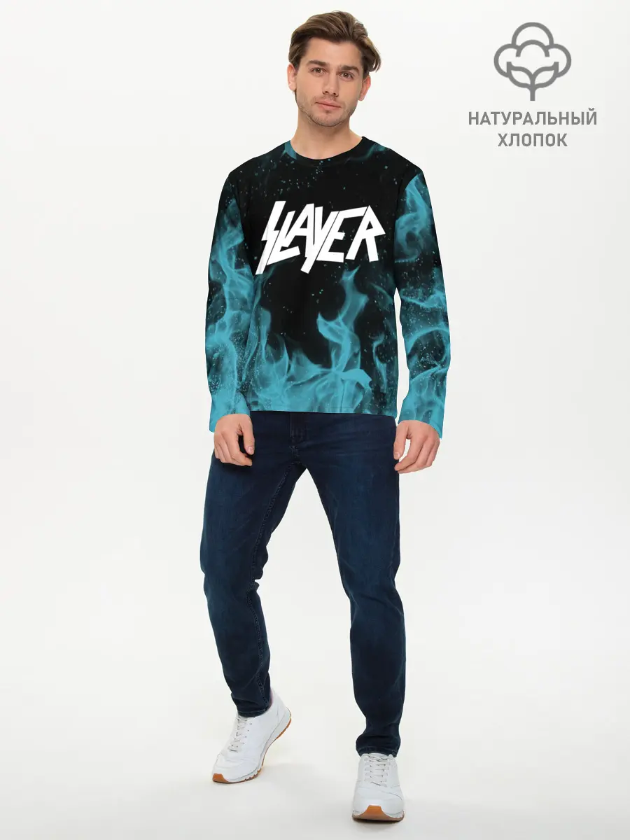 Мужской лонгслив базовый / Slayer (P007_P004ooo2157297, P004ooo2157297)