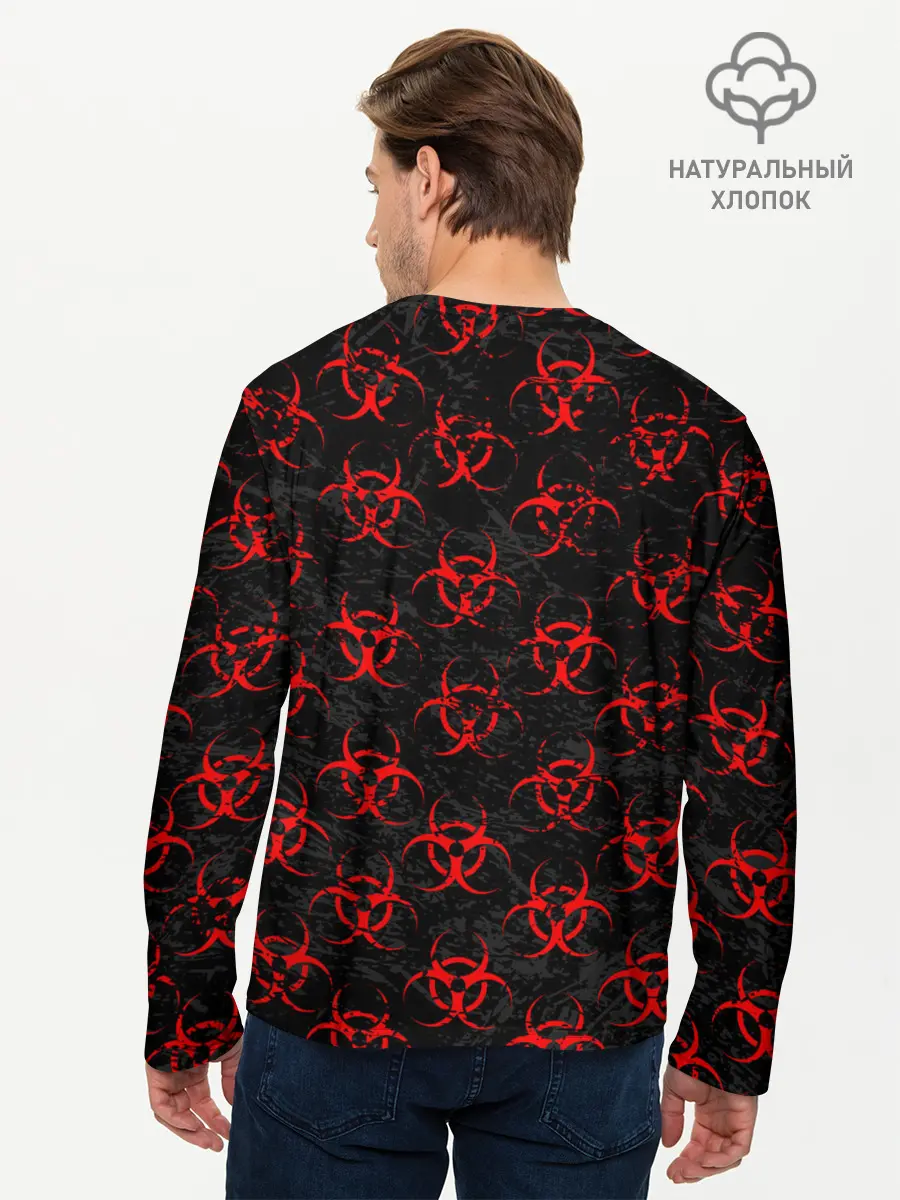 Мужской лонгслив базовый / RED BIOHAZARD (P007_P004ooo2160803, P004ooo2160803)