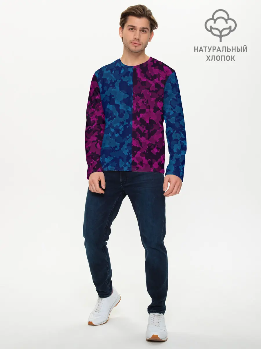 Мужской лонгслив базовый / МИЛИТАРИ (P007_P004ooo2159411, P004ooo2159411)
