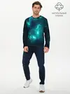 Мужской лонгслив базовый / НЕОНОВЫЙ КОСМОС | NEON SPACE (P007_P004ooo2165297, P004ooo2165297)