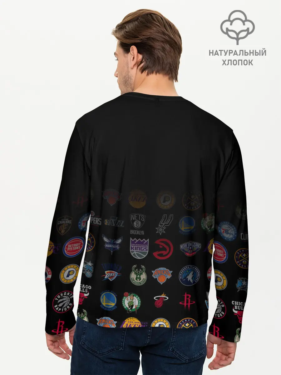 Мужской лонгслив базовый / Atlanta Hawks (P007_P004ooo2165591, P004ooo2165591)