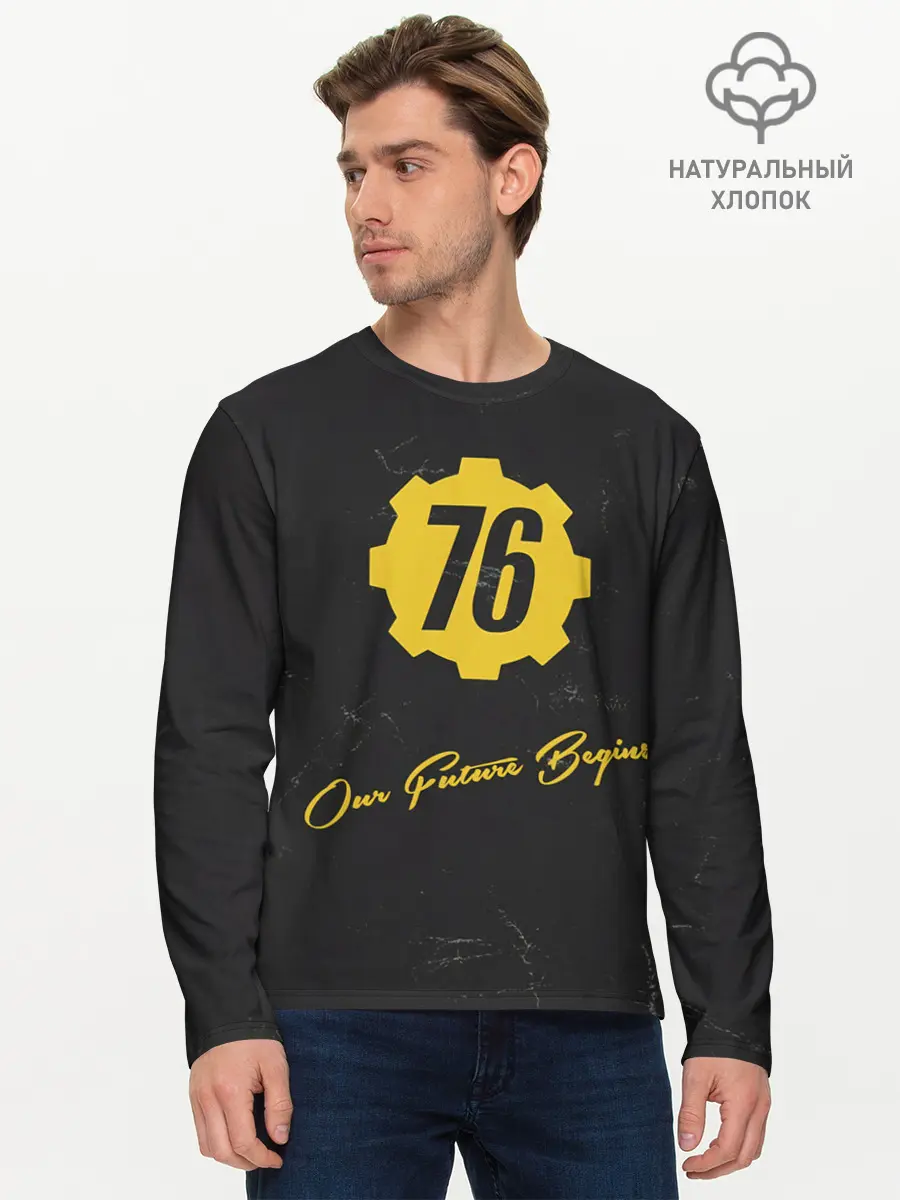 Мужской лонгслив базовый / FALLOUT_76. (P007_P004ooo2167477, P004ooo2167477)