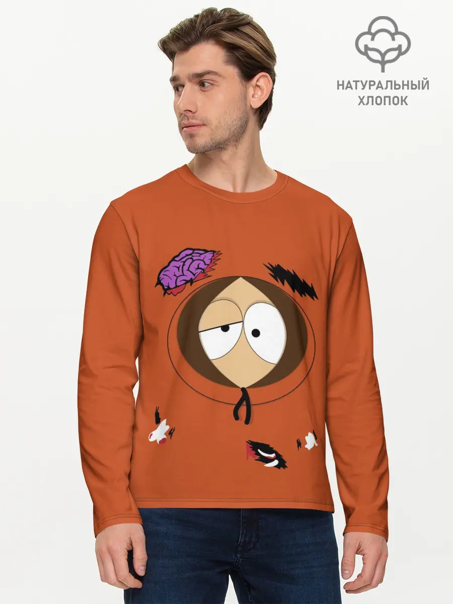 Мужской лонгслив базовый / South Park. Dead Kenny (P007_P004ooo2172575, P004ooo2172575)