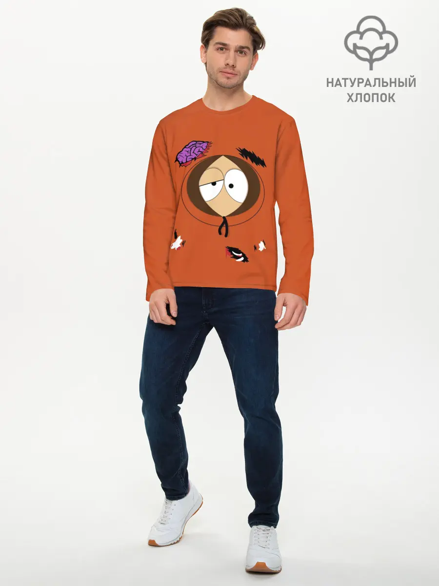 Мужской лонгслив базовый / South Park. Dead Kenny (P007_P004ooo2172575, P004ooo2172575)