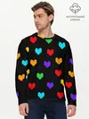 Мужской лонгслив базовый / UNDERTALE HEART (P007_P004ooo2174773, P004ooo2174773)