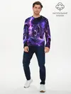 Мужской лонгслив базовый / SPACE STARS | КОСМОС ЗВЁЗДЫ (P007_P004ooo2179367, P004ooo2179367)