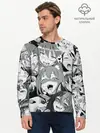 Мужской лонгслив базовый / AHEGAO monochrome (P007_P004ooo2182483, P004ooo2182483)