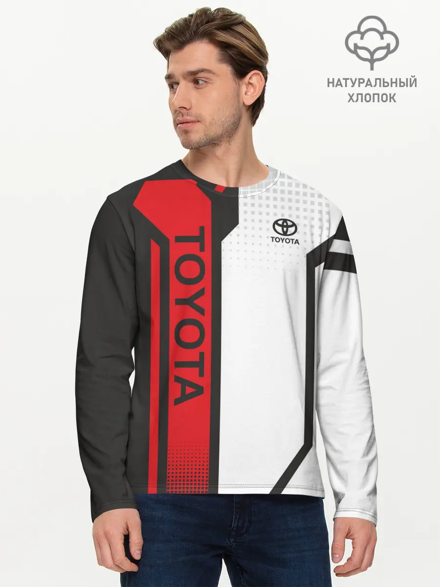 Мужской лонгслив базовый / Toyota Driver team (P007_P004ooo2181563, P004ooo2181563)