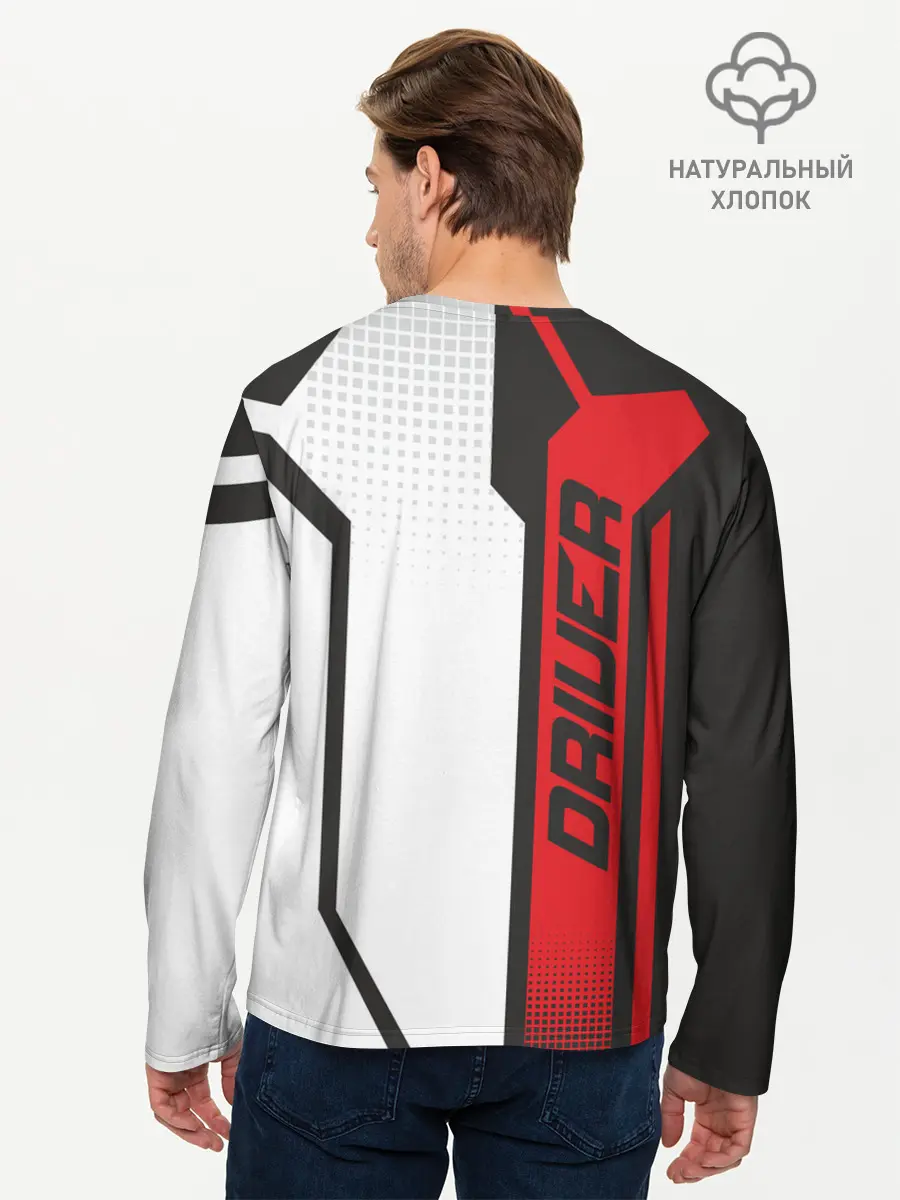 Мужской лонгслив базовый / Toyota Driver team (P007_P004ooo2181563, P004ooo2181563)