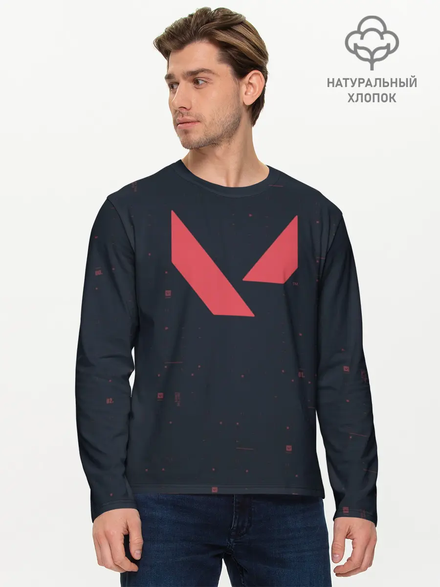 Мужской лонгслив базовый / Valorant (P007_P004ooo2188665, P004ooo2188665)