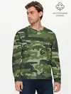 Мужской лонгслив базовый / ВЯЗАННЫЙ КАМУФЛЯЖ (P007_P004ooo2192421, P004ooo2192421)