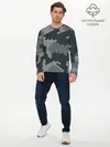 Мужской лонгслив базовый / КАМУФЛЯЖ СОТЫ (P007_P004ooo2191693, P004ooo2191693)