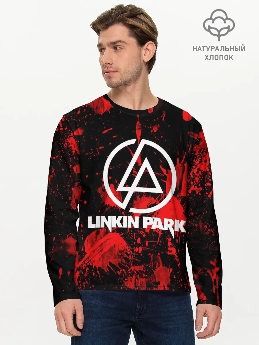 Мужской лонгслив базовый / Linkin Park (P007_P004ooo2195885, P004ooo2195885)