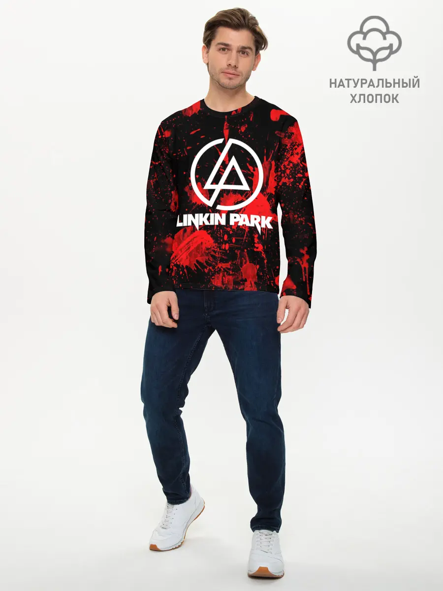 Мужской лонгслив базовый / Linkin Park (P007_P004ooo2195885, P004ooo2195885)