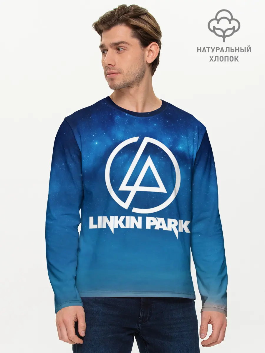 Мужской лонгслив базовый / Linkin Park (P007_P004ooo2196011, P004ooo2196011)